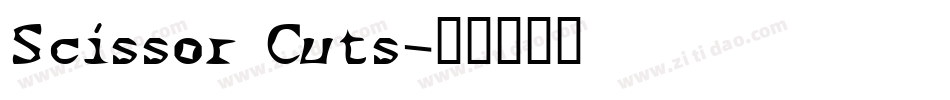 Scissor Cuts字体转换